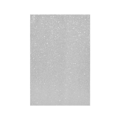 GOMA EVA SUPER GLITTER A4 ADHESIVA BLANCA