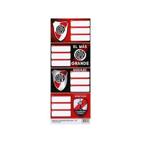 ETIQUETA 7.8X5CM BOLSA X4 UNIDADES RIVER PLATE