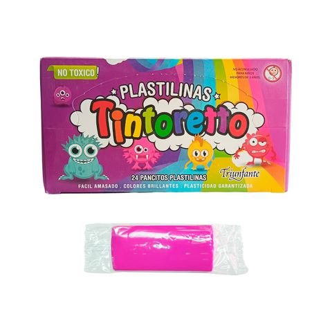 PLASTILINA FUCSIA 25GR  TINTORETTO