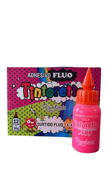 ADHESIVO VINILICO ROSA FLUO 30GRS TINTORETTO