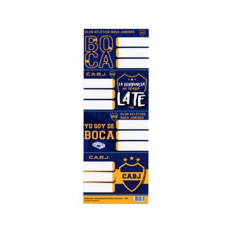 ETIQUETA X4 BOCA JUNIORS BOMBONERA
