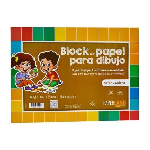 BLOCK DE PAPEL MADERA N5 24 HOJAS