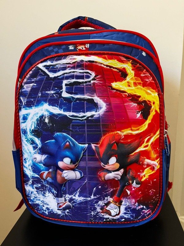 MOCHILA SONIC TRES COMPARTIMIENTOS