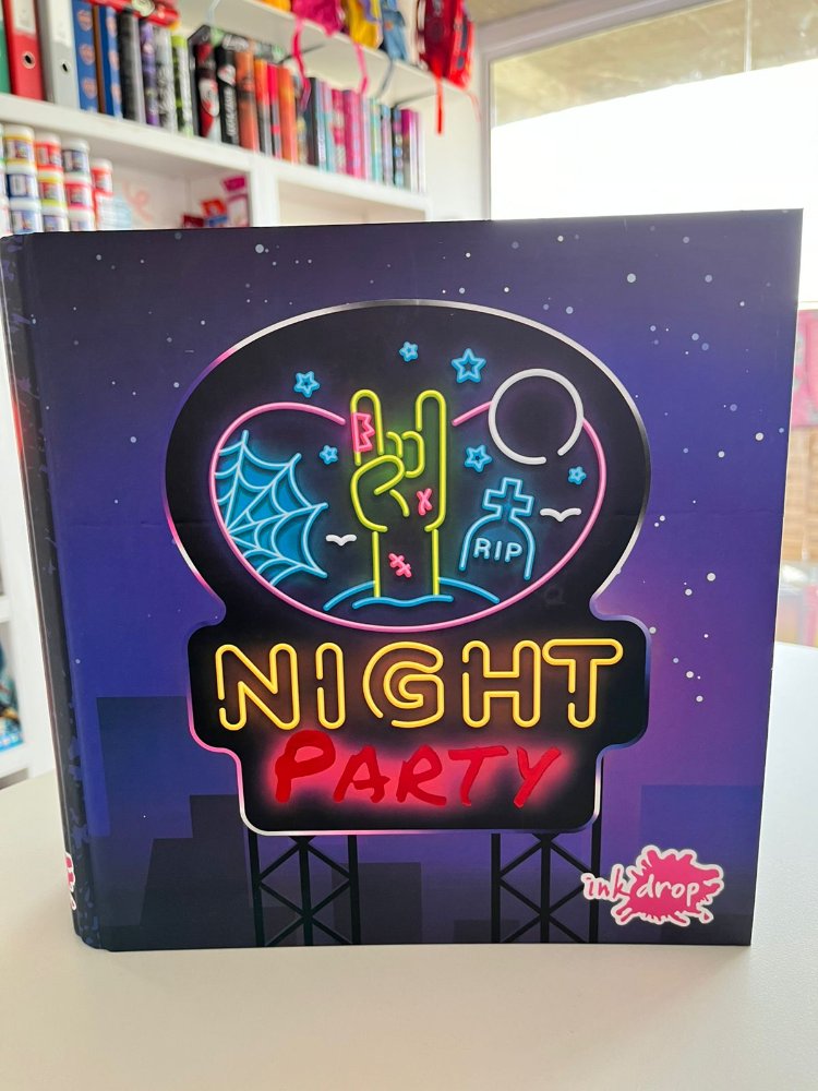 CARPETA CARTA NIGHT PARTY INKDROP CON RELIEVE