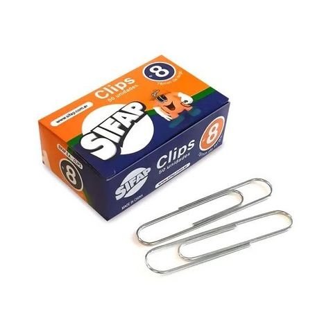 CLIPS METALICO N8 78MM CAJA X50 UNIDADES SIFAP