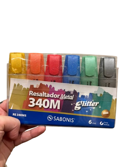 RESALTADOR GLITTER METAL X6 SABONIS