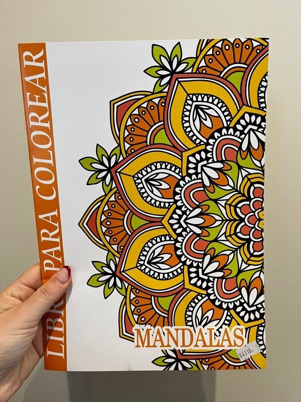 LIBRO PARA COLOREAR  MANDALAS AMARILLO