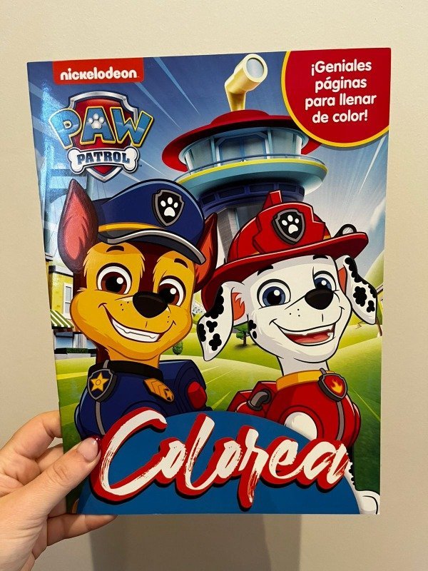 LIBRO PARA PINTAR  PAW PATROL