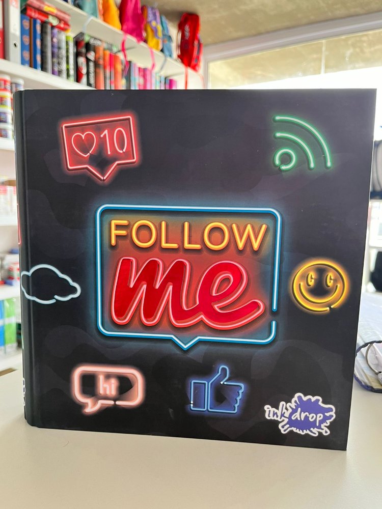 CARPETA CARTA FOLLOW ME CON RELIEVE INKDROP