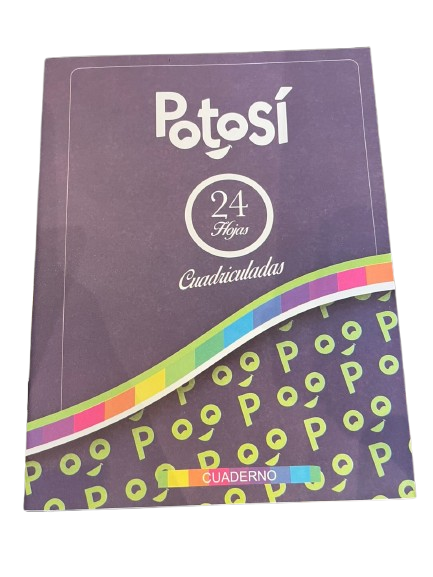 CUADERNO 16X21CM CUADRICULADO 24HOJAS TAPA FLEXIBLE