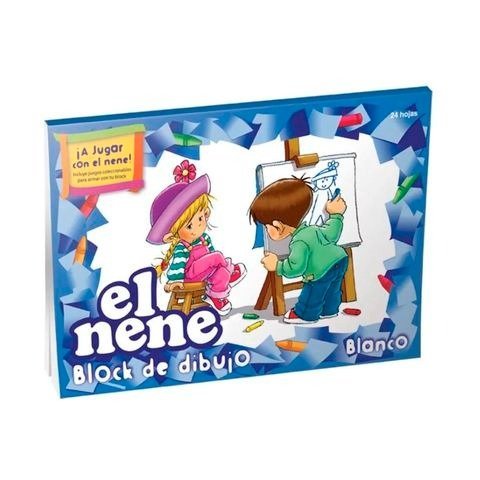 BLOCK DE DIBUJO OFICIO N5 24 HOJAS BLANCO EL NENE