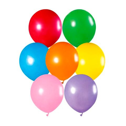 GLOBOS 10" LISOS ESTANDAR BOLSA X50 - GLOBOLANDIA