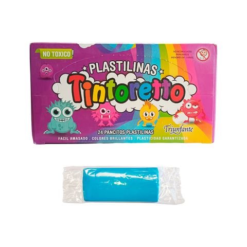 PLASTILINA CELESTE 25GR  TINTORETTO
