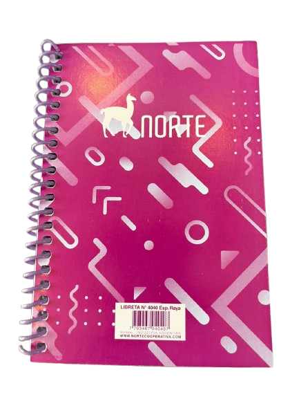 LIBRETA SIN INDICE 9.5X14CM 40 HOJAS