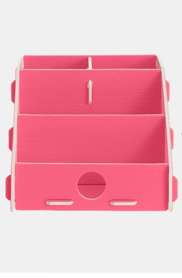 ORGANIZADOR DE ESCRITORIO ROSA