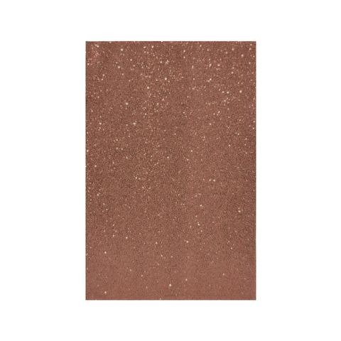 GOMA EVA SUPER GLITTER A4 ADHESIVA MARRON