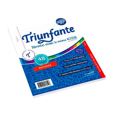 REPUESTO CARTA RAYADO 48H TRIUNFANTE