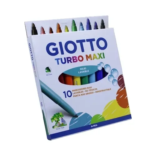 MARCADORES GIOTTO TURBO MAXI LAVABLE X10
