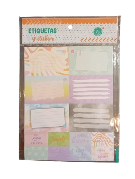 ETIQUETA / ROTULOS x6 + STICKERS (1)