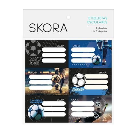 ETIQUETAS AUTOADHESIVAS / RÓTULOS x 12 FUTBOL