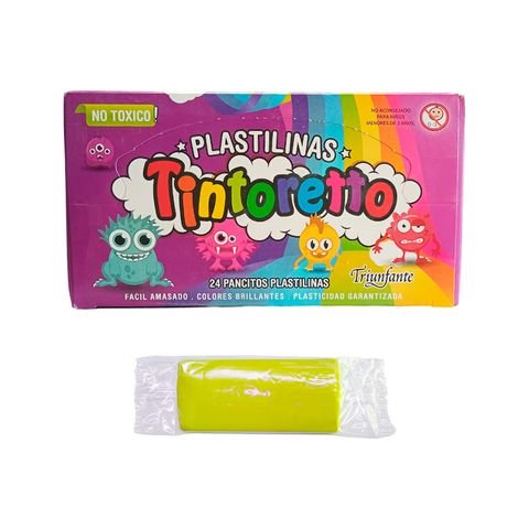 PLASTILINA AMARILLO 25GR  TINTORETTO