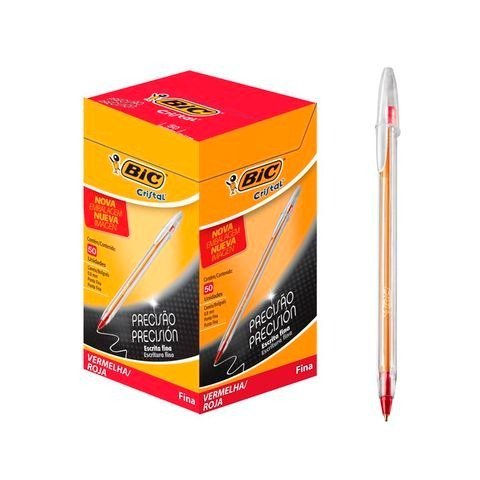 LAPICERA BIC CRISTAL TRAZO FINO 0.8MM ROJO