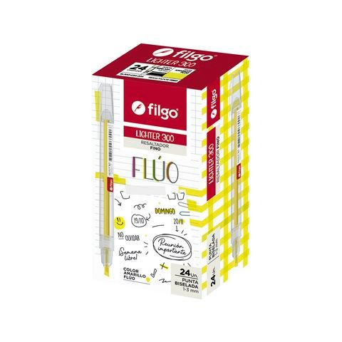 RESALTADOR P. BISELADA LIGHTER 300 FILGO AMARILLO FLUO