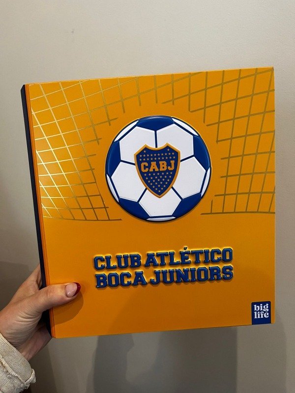 CARPETA CARTA BOCA JUNIORS CON RELIEVE
