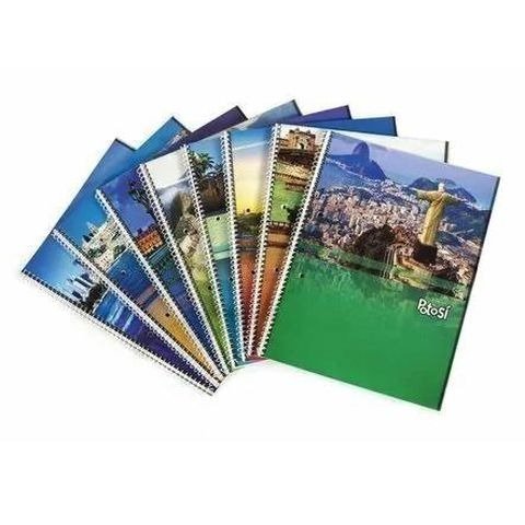 CUADERNO 16X21CM CUADRICULADO 42HOJAS TAPA FLEXIBLE CON ESPIRAL