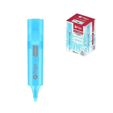 RESALTADOR P. BISELADA TEXT MARKER CELESTE FLUO