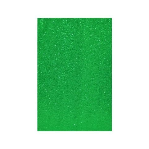 GOMA EVA SUPER GLITTER A4 ADHESIVA VERDE
