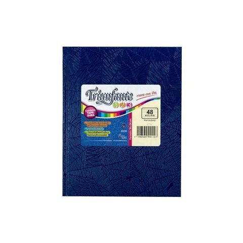 CUADERNO AZUL 19X24 RAYADO 48H T/D 123 ARAÑA TRIUNFANTE