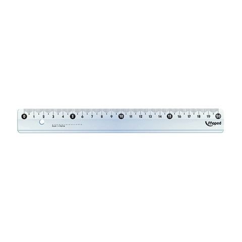 REGLA CRISTAL 20CM MAPED