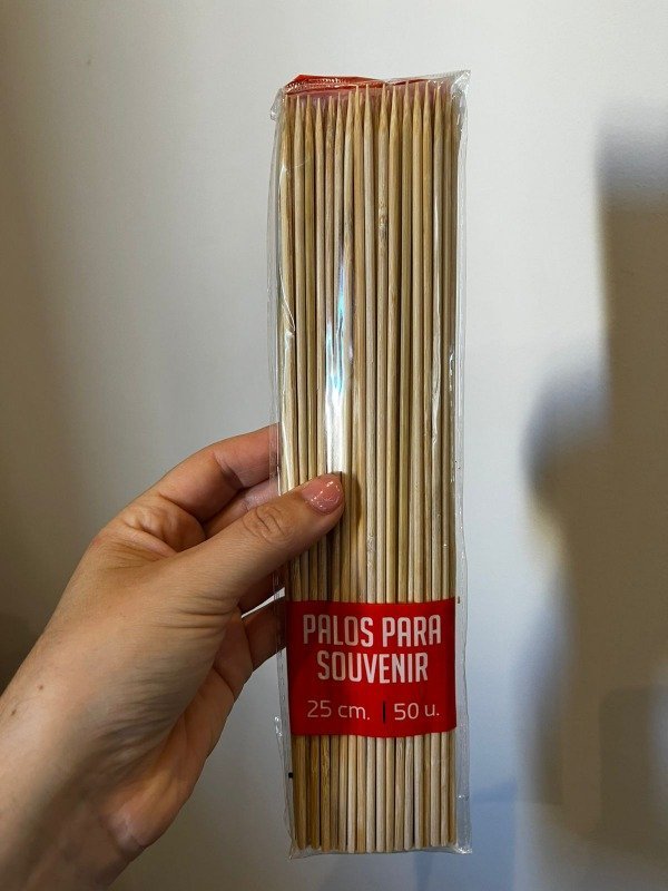 PALITOS BROCHETTE 25CM EZCO POR UNIDAD