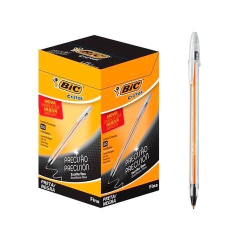 LAPICERA BIC CRISTAL TRAZO FINO 0.8MM NEGRO