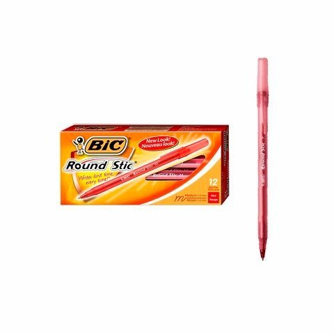 BOLIGRAFO ROUND STIC 1.0MM ROJO BIC