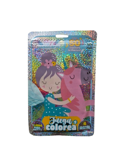 LIBRO PARA PINTAR CRAYONES  Y STICKERS MY UNICORN