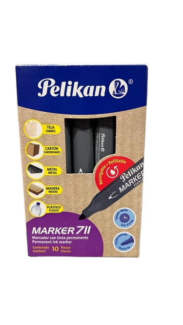 MARCADOR PERMANENTE PTA NEGRO PELIKAN
