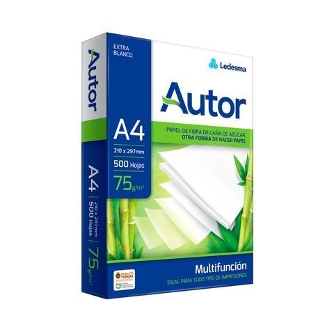 RESMA A4 75GRS/M2 500 HOJAS AUTOR