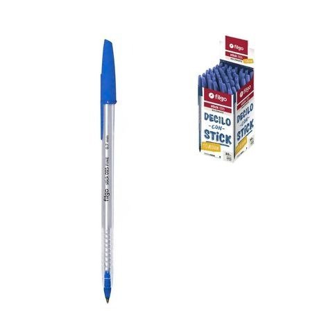BOLIGRAFO AZUL 1MM STICK 026 FILGO