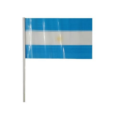 BANDERA ARGENTINA PLASTICA CON SOL N°2 20X30CM