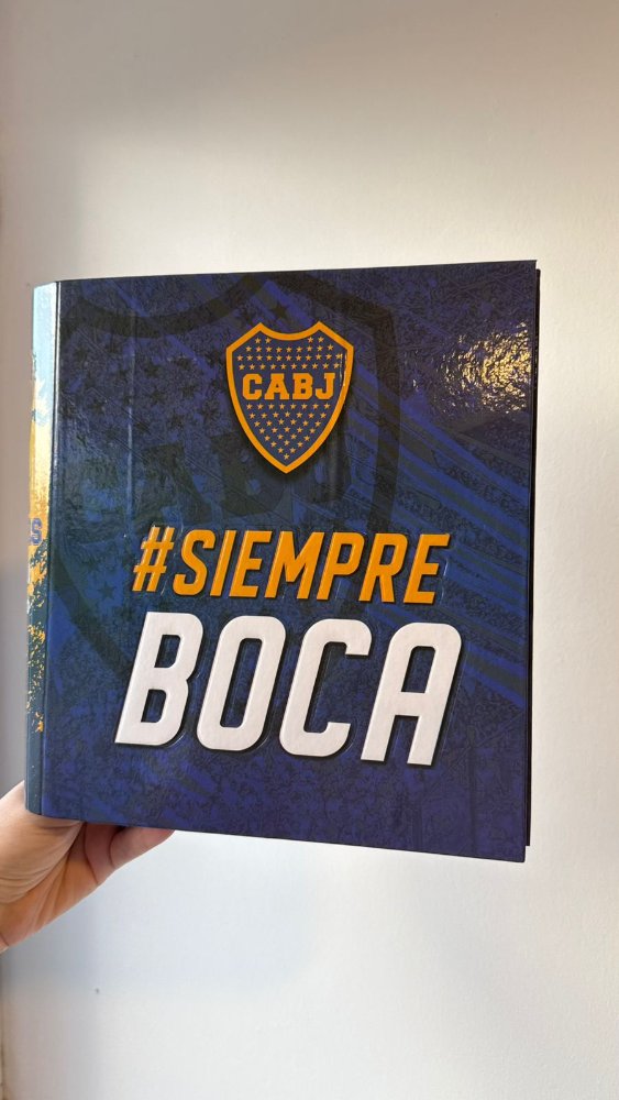 CARPETA CARTA BOCA JUNIORS