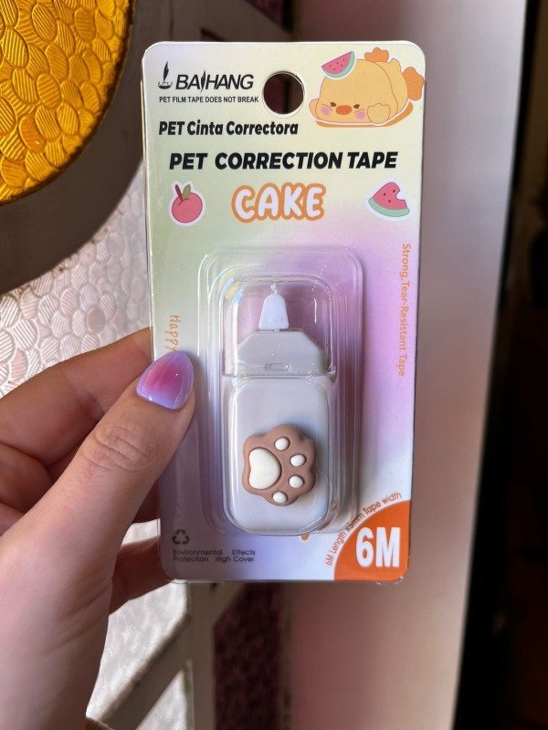 CINTA CORRECTORA GATITO 6MTS EN BLISTER 7X14CM