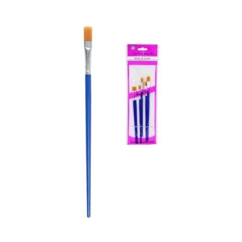 SET DE PINCELES CHATOS EN BOLSA X6 UNIDADES