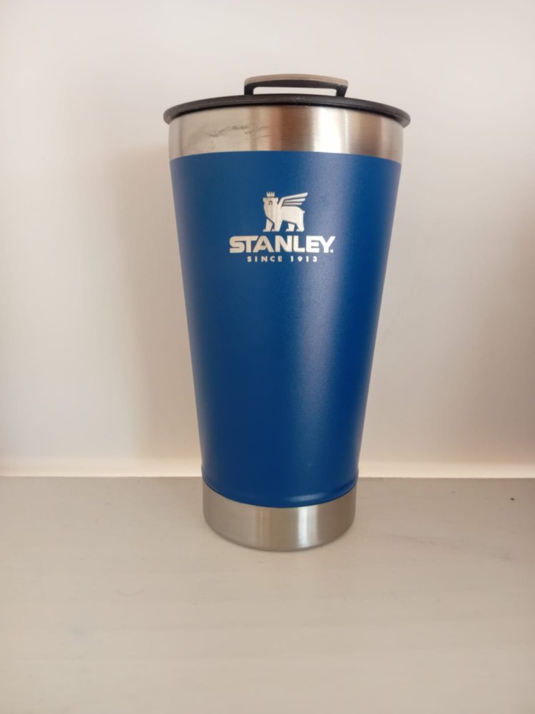 VASO BEER PINTS TERMICO 600 ML REPLICA STANLEY AZUL