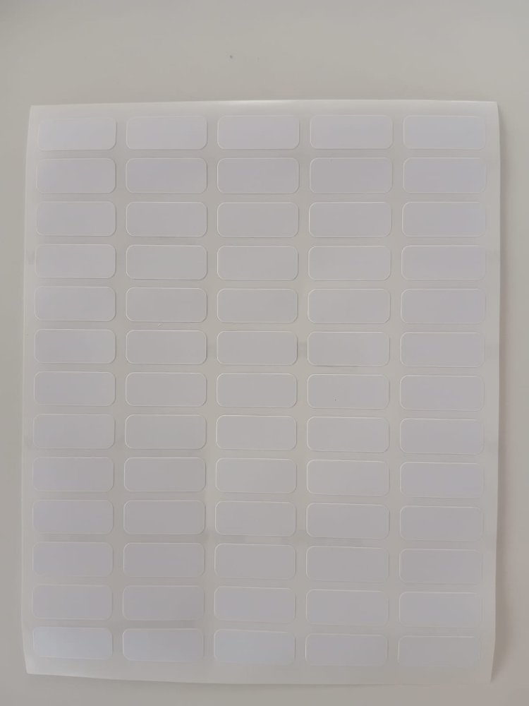 PEGATINA BLANCA 8.1X19.4MM