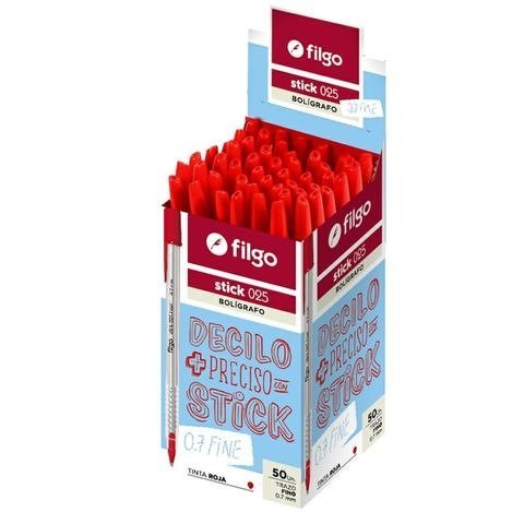 BOLIGRAFO ROJO 0.7MM STICK  FILGO