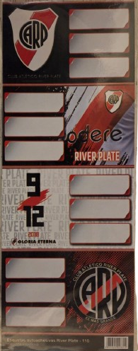 ETIQUETAS AUTOADHESIVAS / RÓTULOS x4 FANTASIA RIVER 2