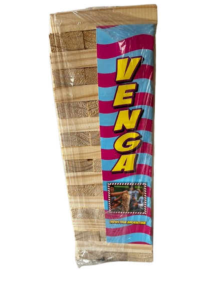 JUEGO JENGA DE MADERA 54 PIEZAS 13.5X40CM