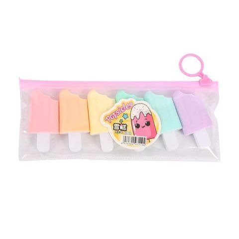 RESALTADOR PASTEL HELADO ESTUCHE X6 COLORES